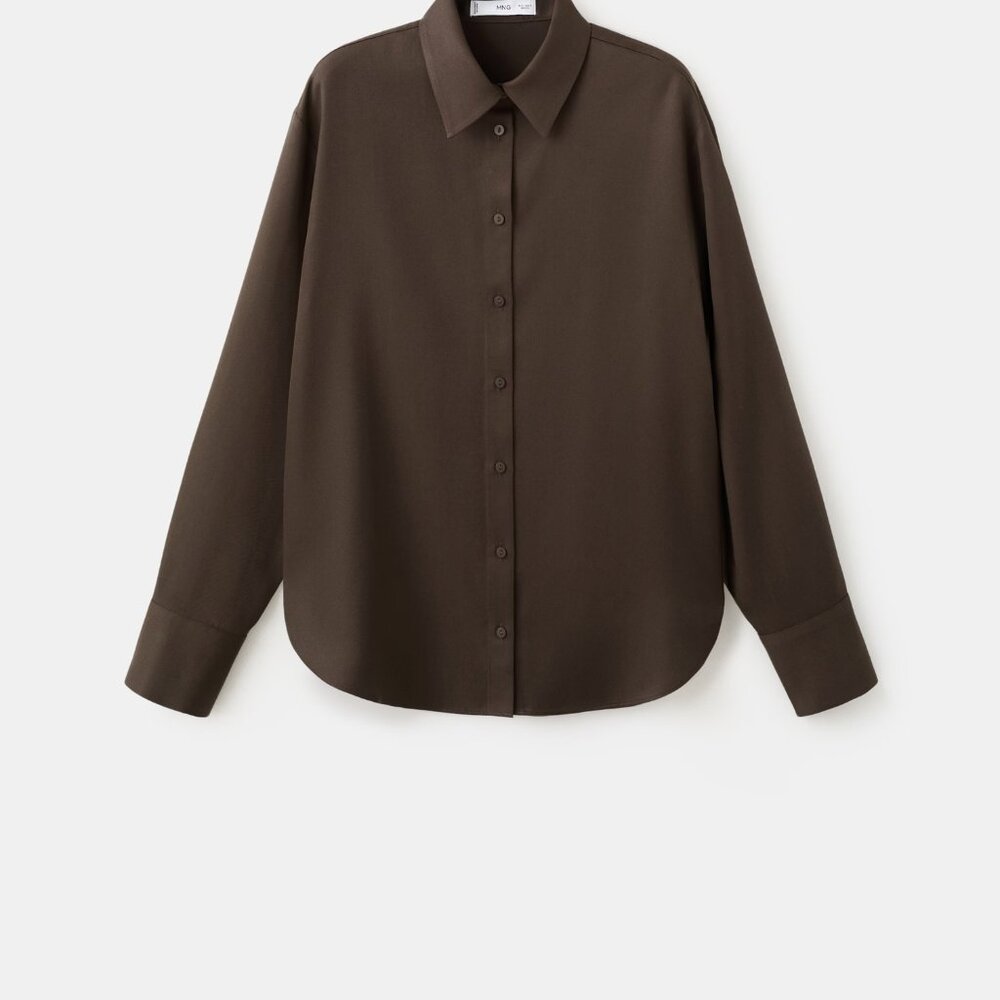 MNG (Mango) Lyocell Button Down L/S Shirt (nearly new)